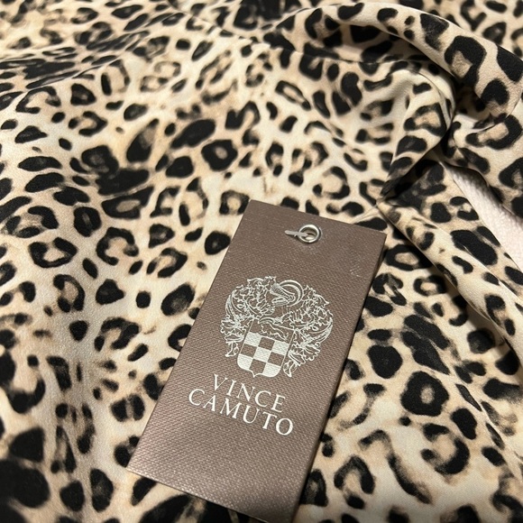 VINCE CAMUTO (NWT) LEOPARD PRINT DRESS SIZE 8 - Picture 2 of 15